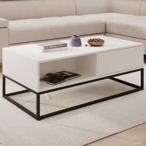 Delta - Salontafel met lades - Wit