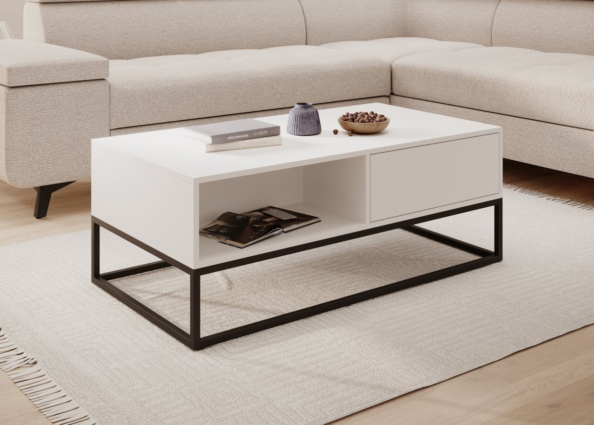 Delta - Salontafel met lades - Wit - Afbeelding 2
