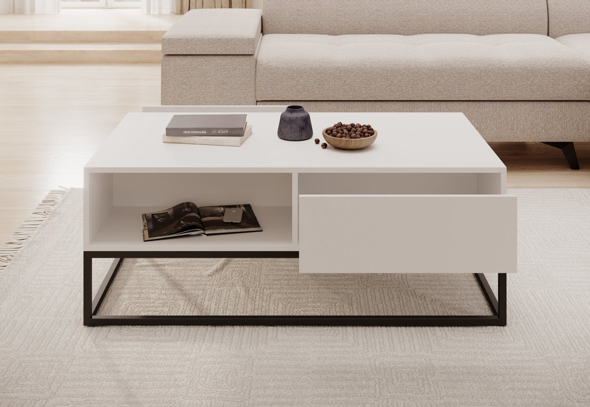 Delta - Salontafel met lades - Wit - Afbeelding 4