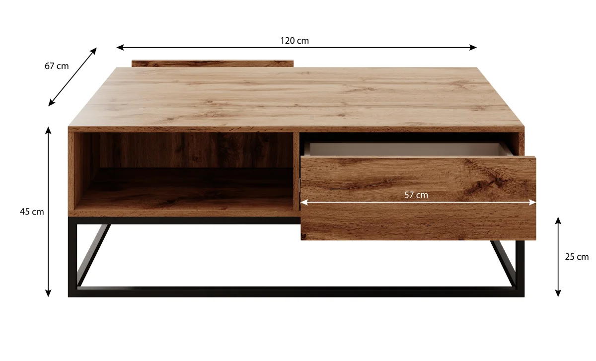 Delta - Salontafel met lades - Wit - Afbeelding 5